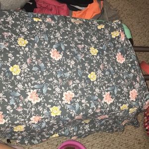 Loft flower print skirt
